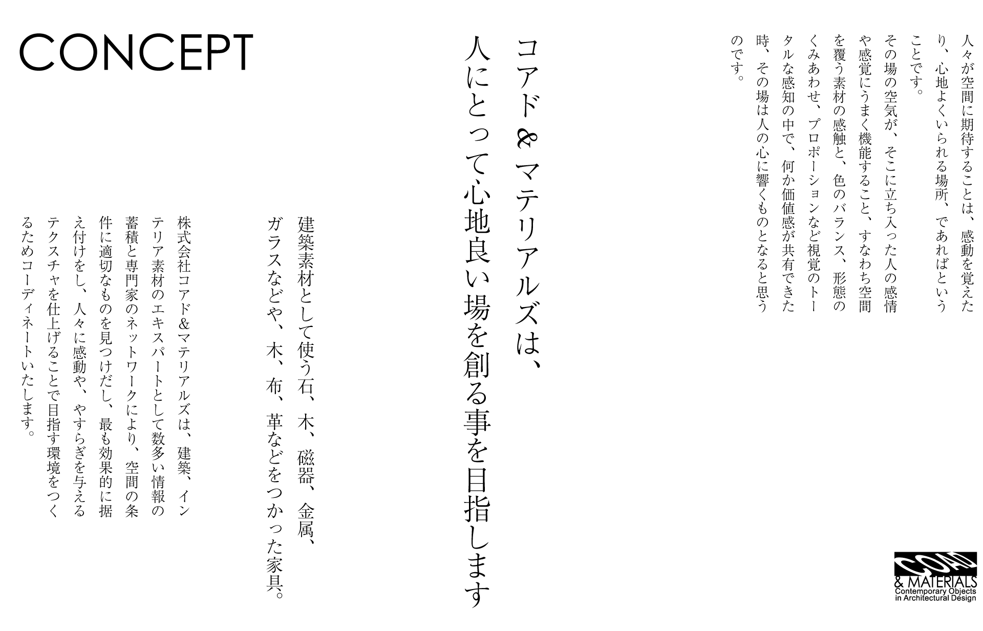 Coad Pg Gallery コアド マテリアルズ